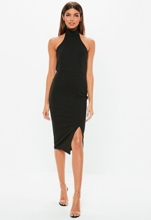 BN Missguided Choker Midi Dress