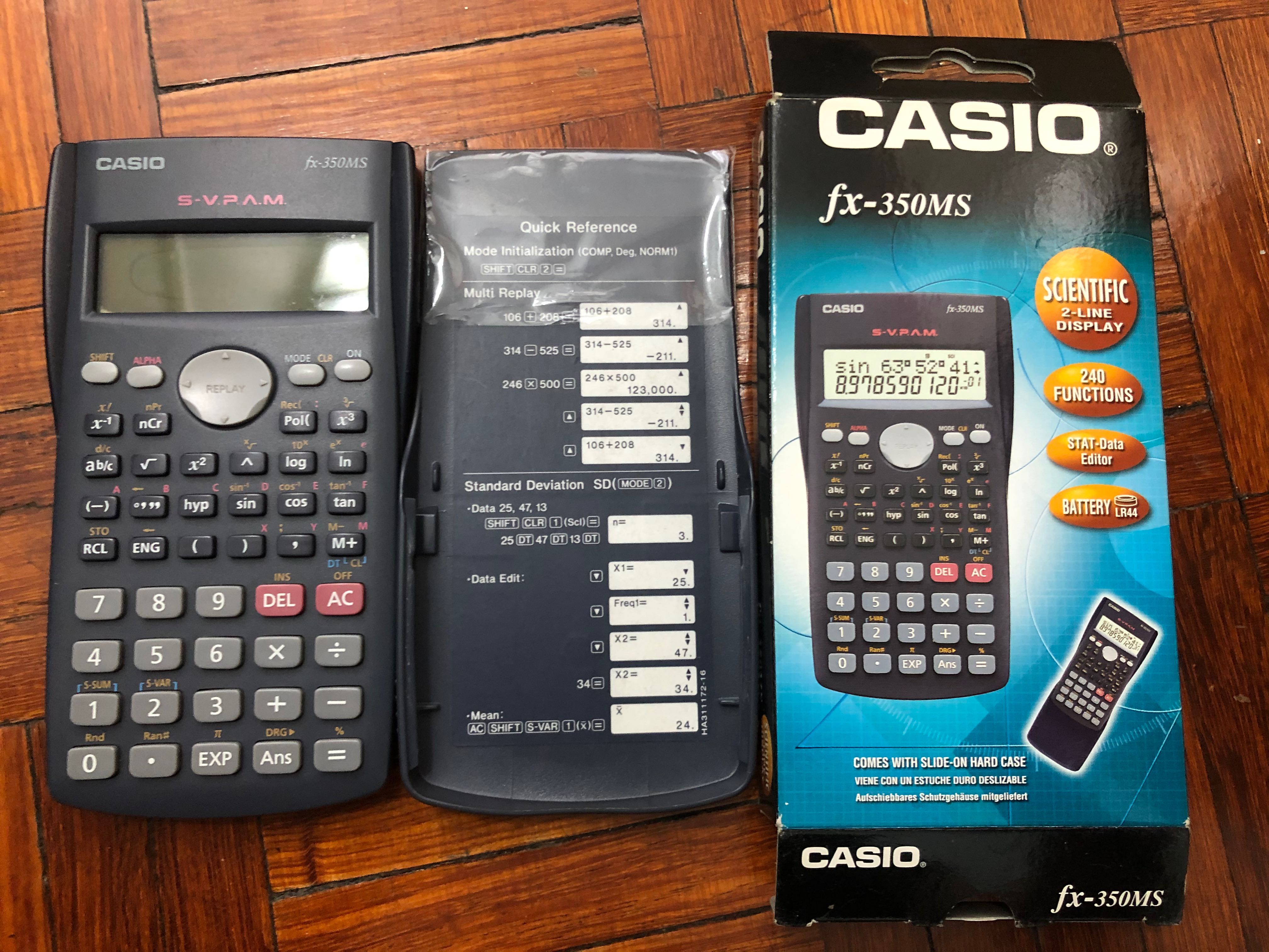 Casio fx 350ms 2025 battery