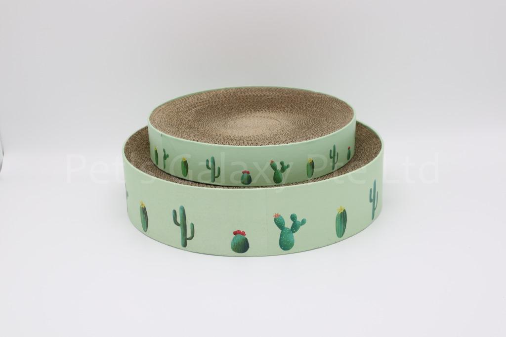 Cat scratching Bowl (Category: Homes & Other Pet Accessories) located in Singapore. Submitted by petsgalaxysg (Listing ID 1028498114, Image 2). Description: M- $10 L-$15 Medium - 32cm diameter 6cm height Large - 41cm diameter 10cm height A round bowl like scratchboard that curves in, allowing your cat to curl up and sleep on and also to scratch and maintain its nails. 🤓🤓🤓 want to view before purchasing? drop us a text or pm us before heading d