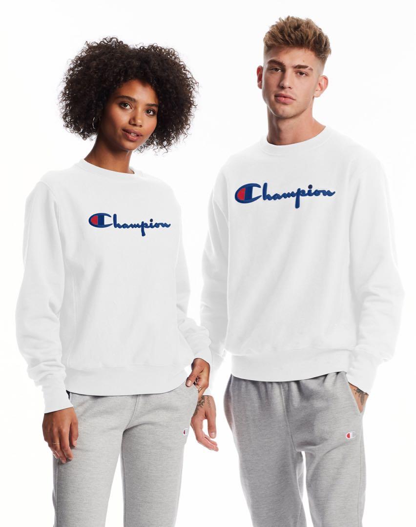 champion sweater grey crew neck 94