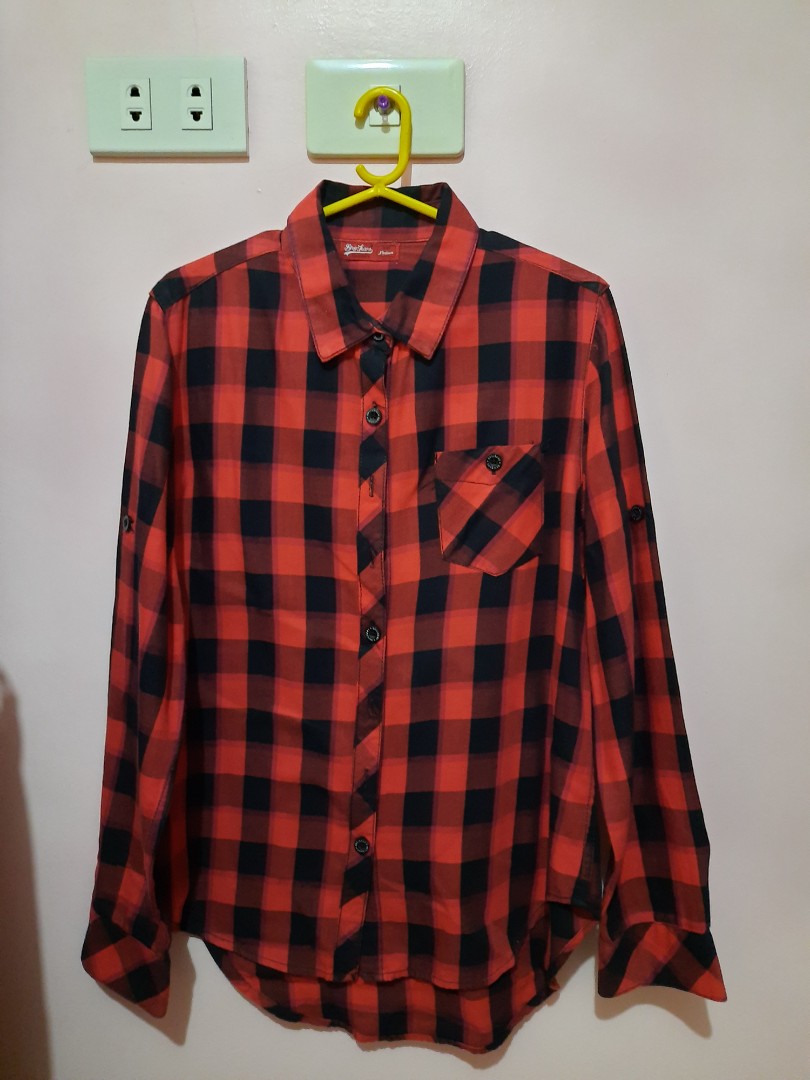 Polo checkered red