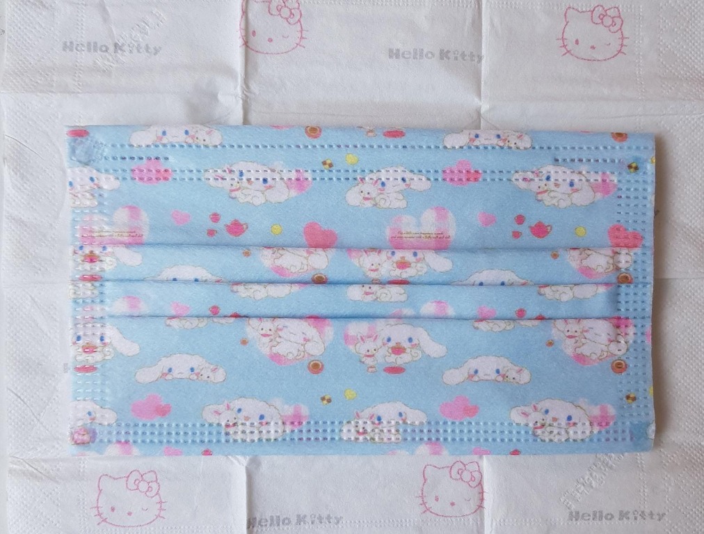 Cinnamoroll and Wish me Mell rabbit bunny mask, Books & Stationery ...