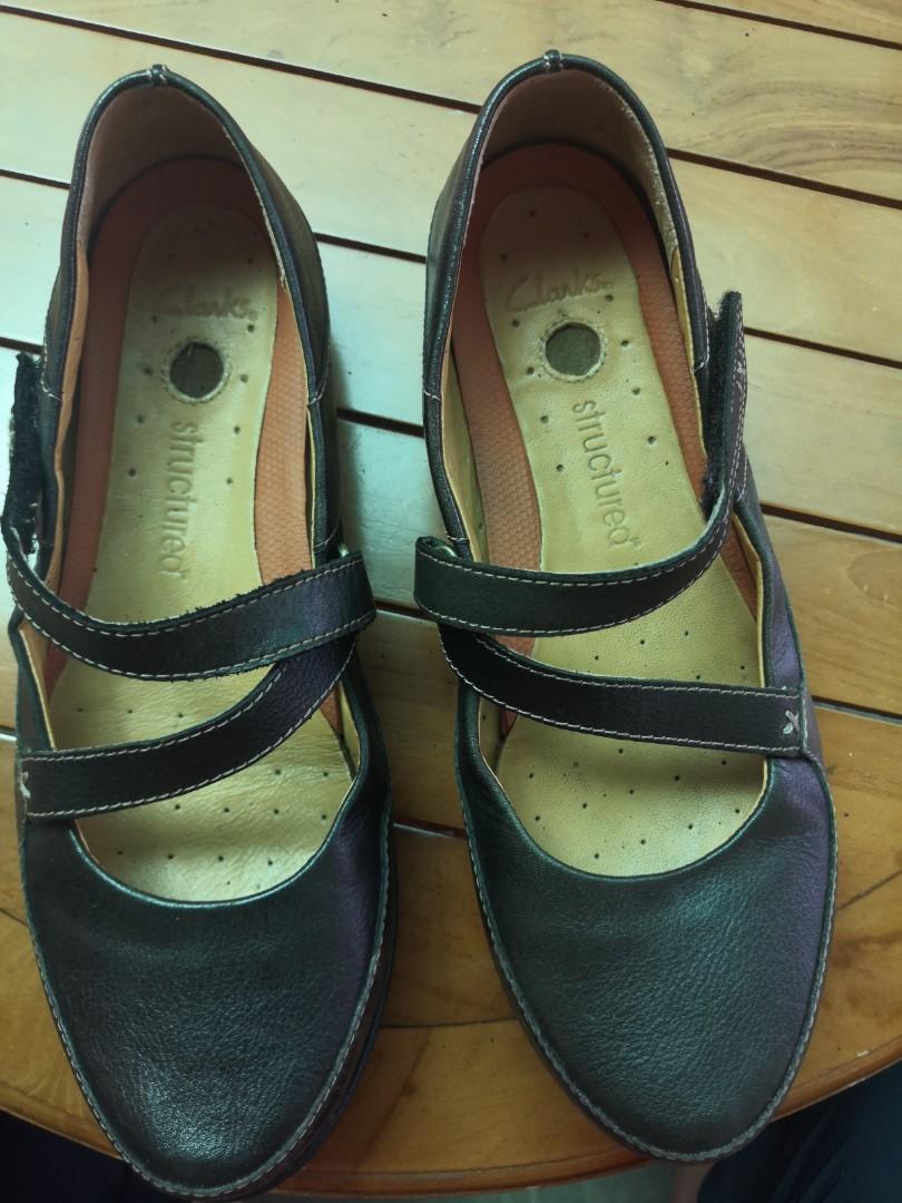 clarks structured womens