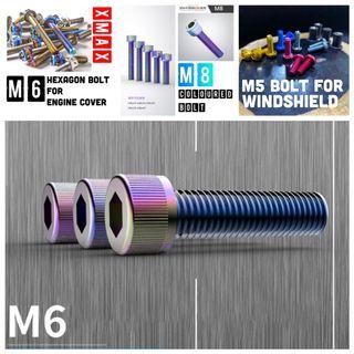 Universal M5 | M6 | M8 Colour Button Hexagon Socket Bolt for all bikes