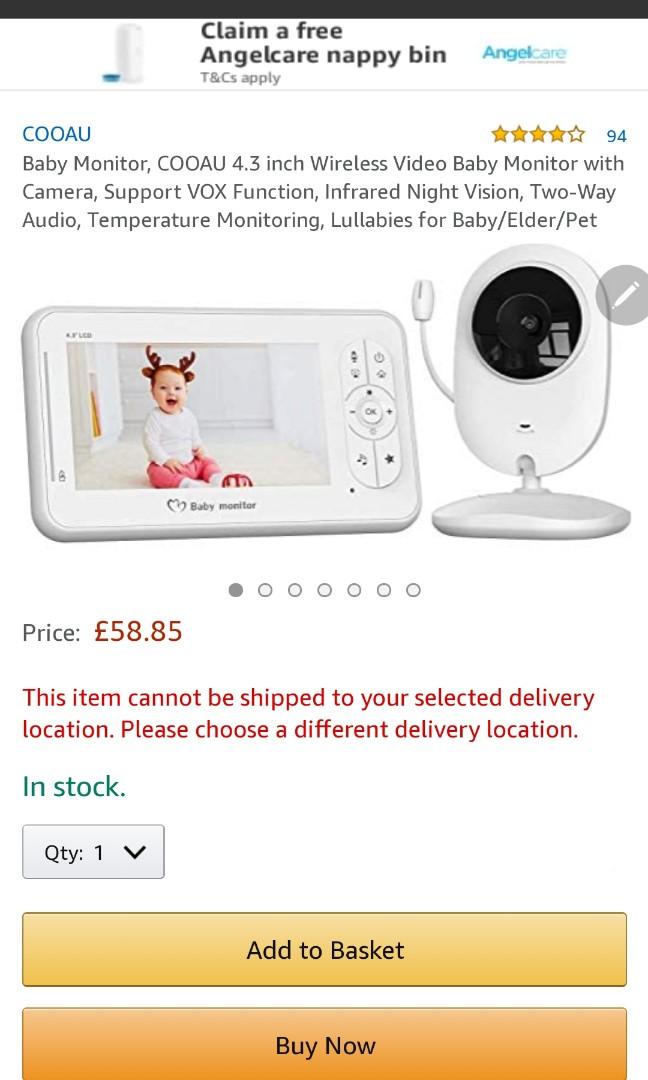 Cooau baby monitor online