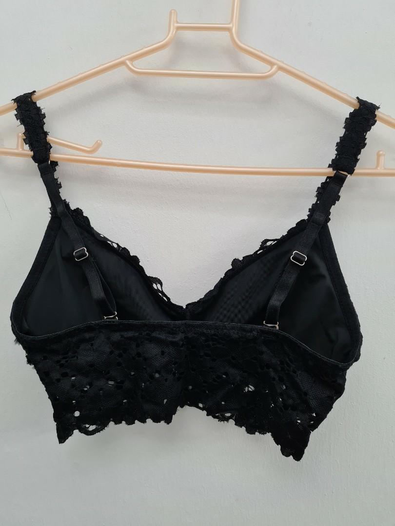 Cotton On BLACK Lace Bralette (Phoebe Longline), Women's Fashion, New  Undergarments & Loungewear on Carousell