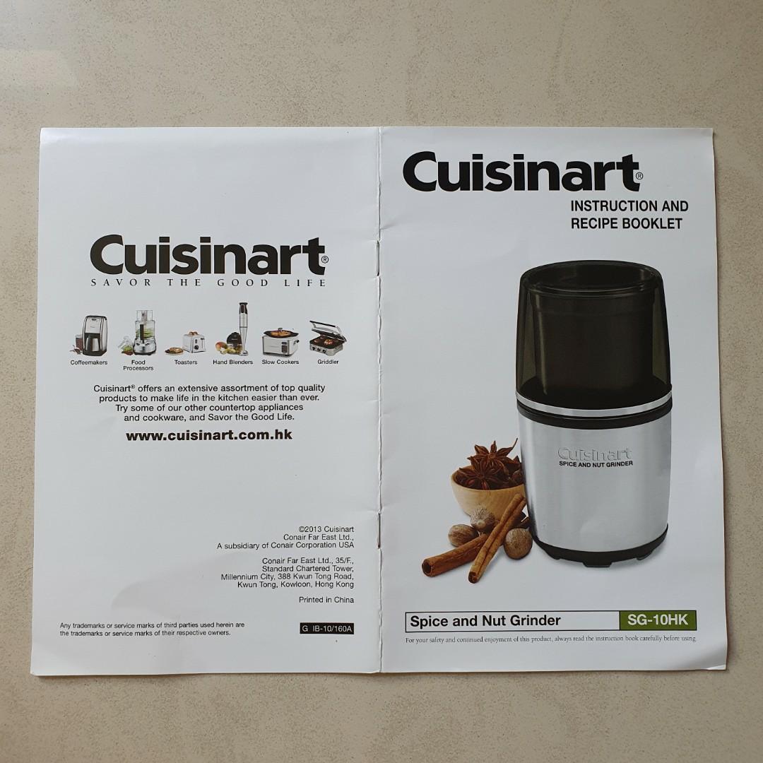 Cuisinart SG-10 Electric Spice and Nut Grinder - Uesd - Works