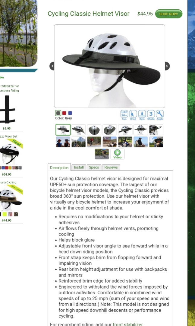 Da Brim Cycling Shades Bicycles Pmds Parts Accessories On Carousell