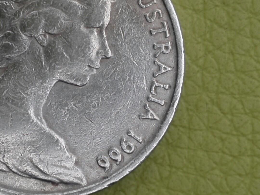 Double die error coin 1966 20 cents Australian coin, Hobbies & Toys, Collectibles & Memorabilia