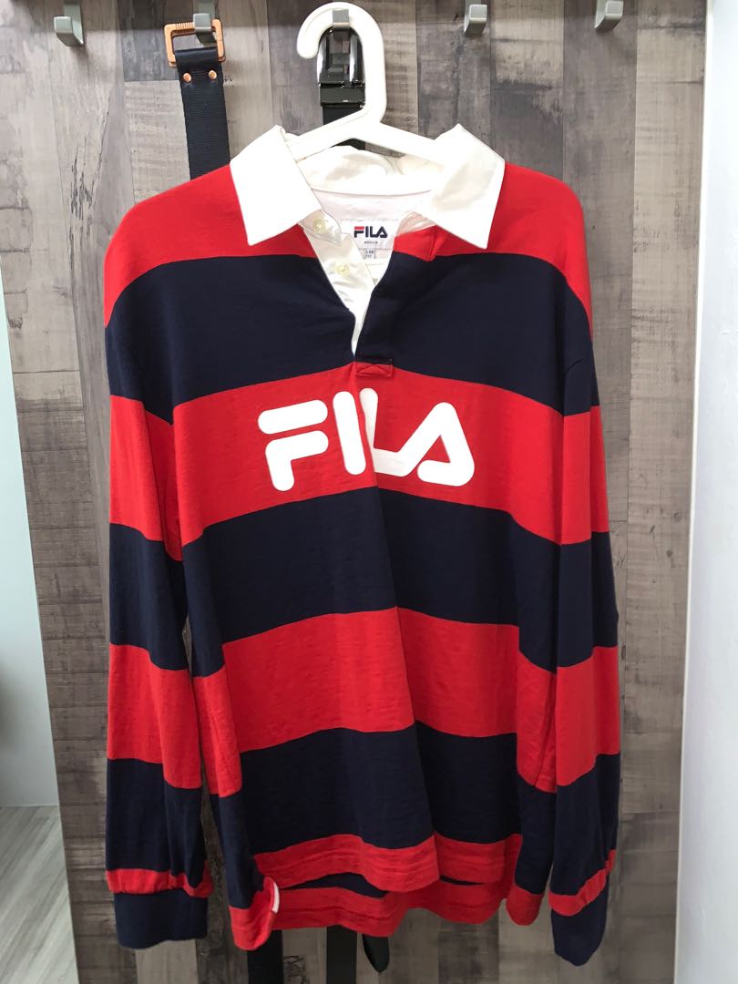 fila striped sweater
