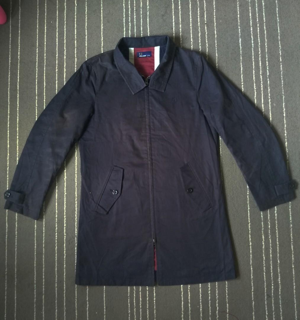 Fred Perry Union Jack Long Coat Men s Fashion Coats Jackets and