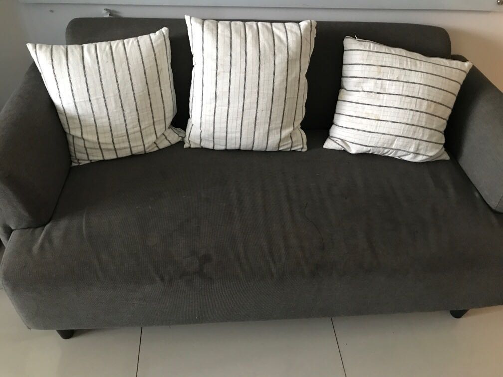 Free!!!!Sofa set with coffee table for donation, Furniture & Home