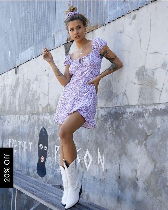 BNWT GALACA MINI DRESS IN DITSY ROSE 