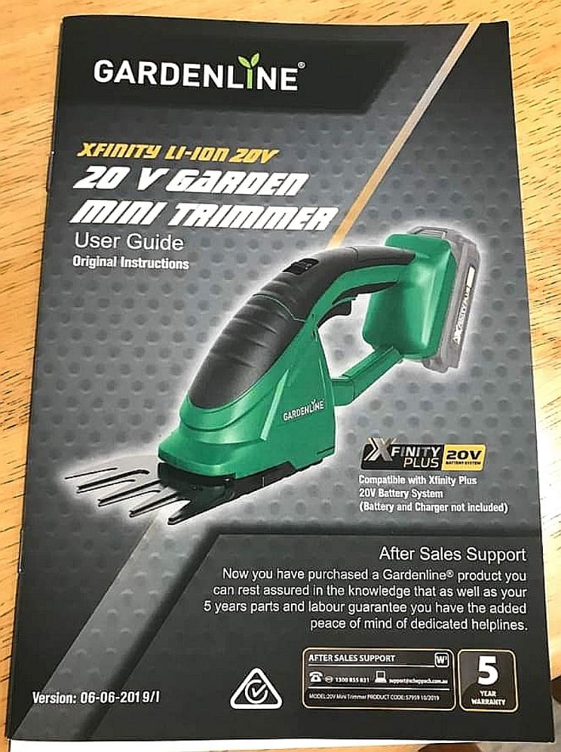 Gardenline hedge deals trimmer battery