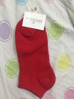 Giordano Red Ankle Socks
