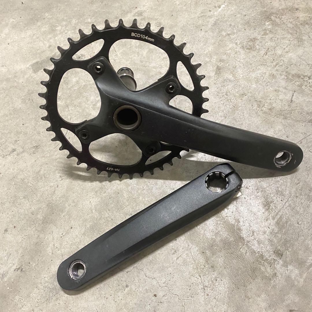mountain bike crankset on road bike