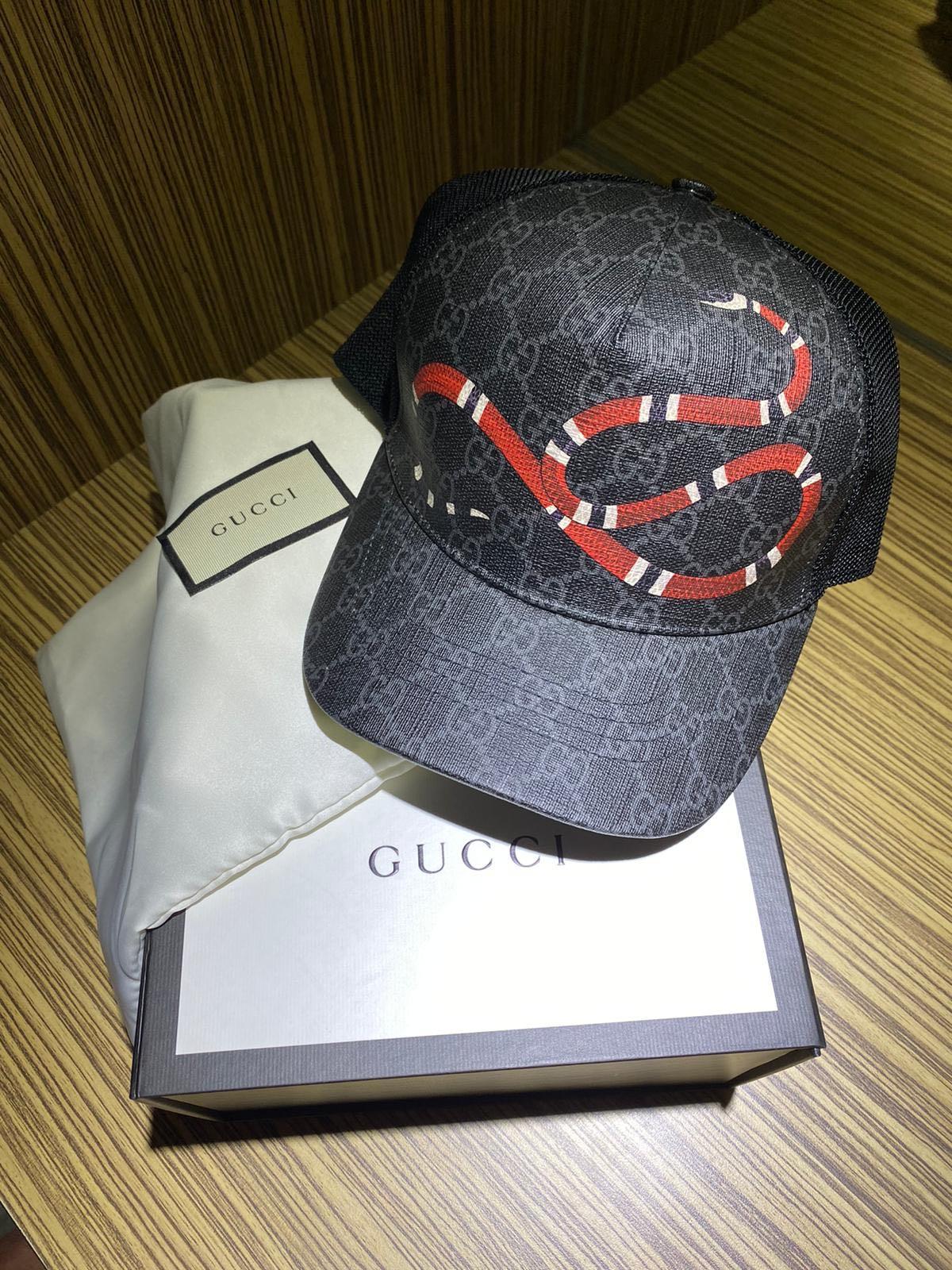 Gucci Kingsnake Cap, Men's Fashion, Watches Caps & Hats Carousell