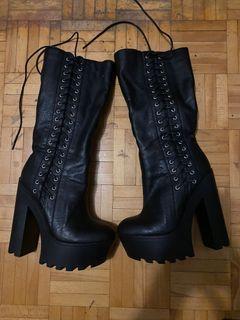 High heel fashion boots