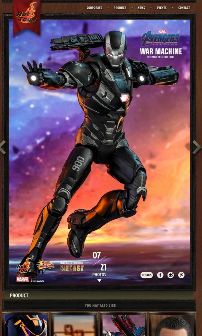 Hot toys war machine endgame mk6 Hobbies Toys Toys Games on Carousell