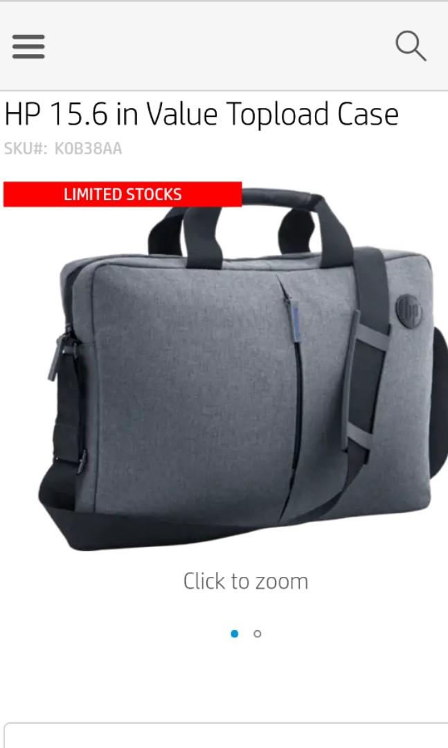 Borsa Per Notebook HP 15.6" - Valigetta Topload, Nero/Grigio - Foto 10