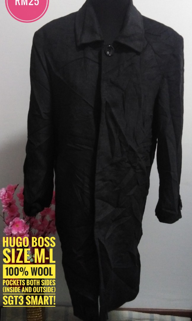 hugo boss black coat