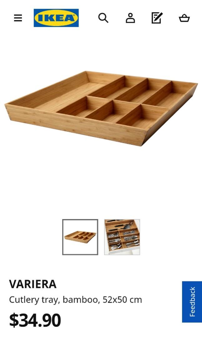 IKEA Bamboo Cutlery Tray, Furniture & Home Living, Kitchenware