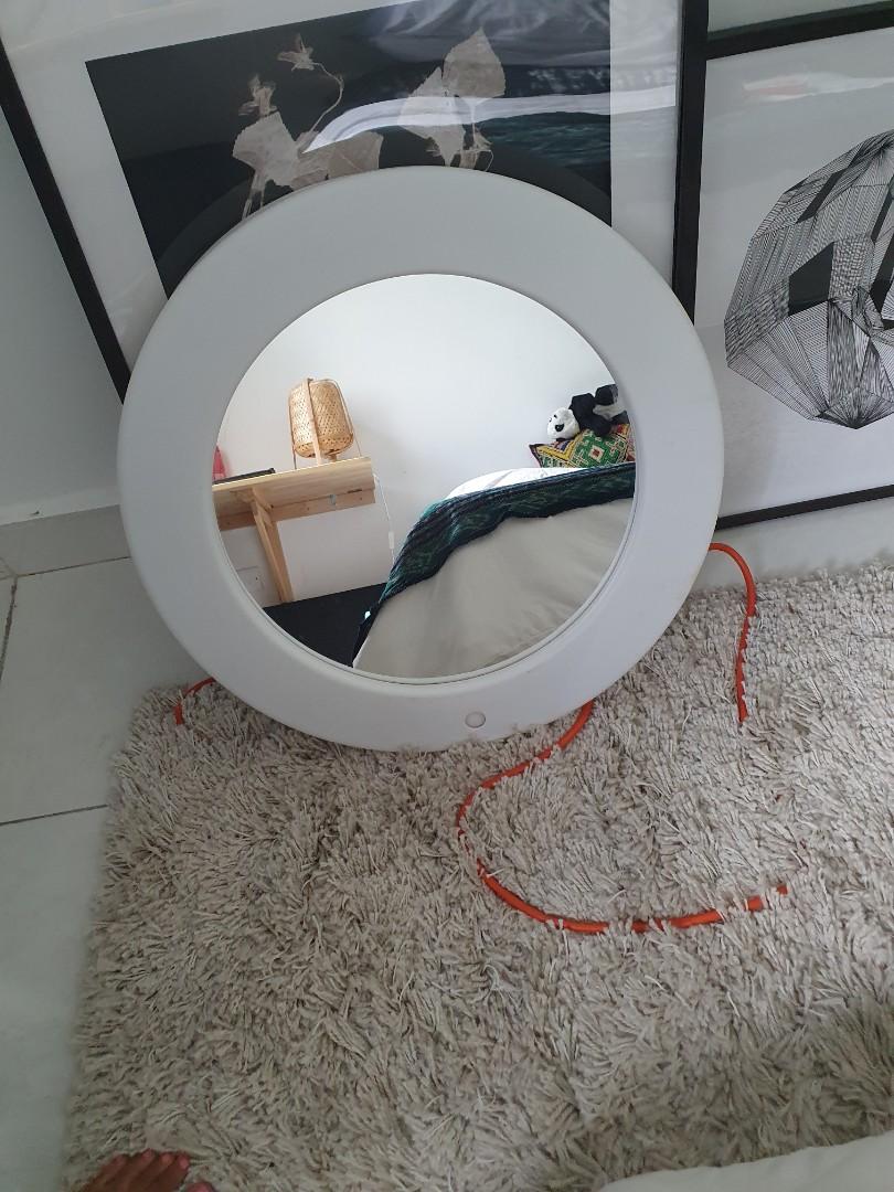 Ikea light up mirror, Furniture & Home Living, Home Decor, Mirrors on ...