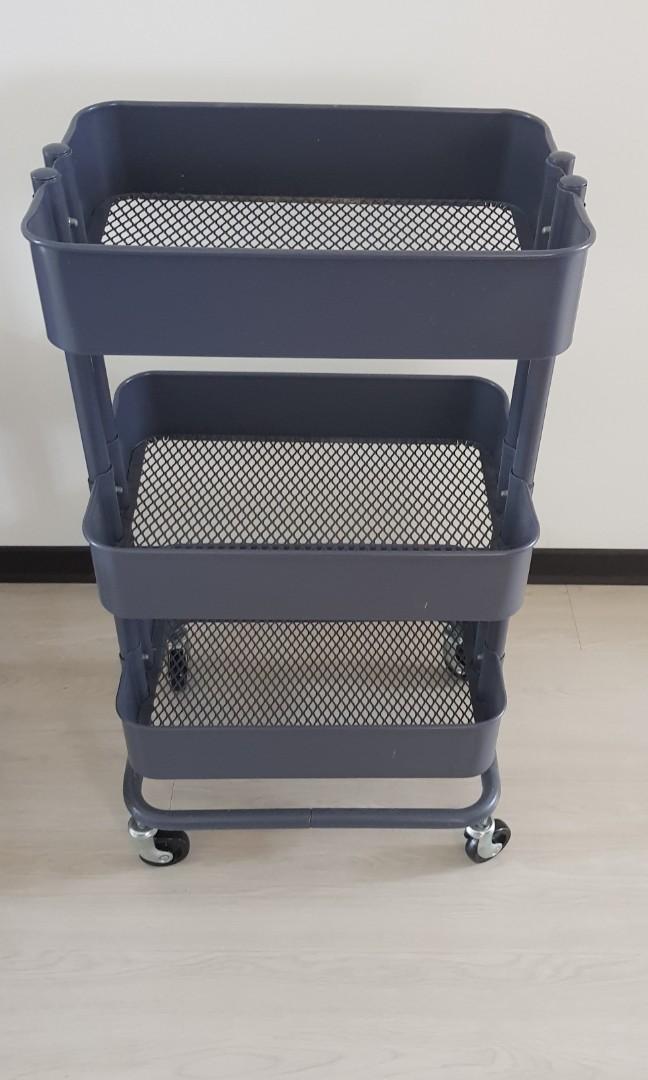 IKEA Wheeled storage trolley, Furniture & Home Living, Home Improvement