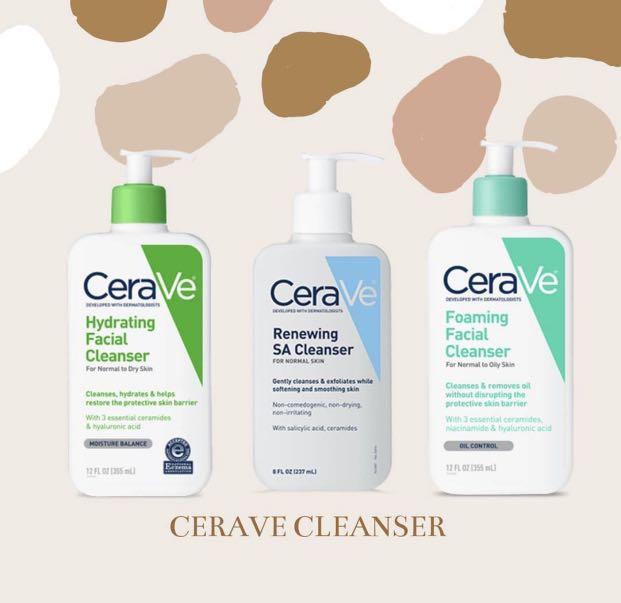instock cerave foaming hydrating cleanser cream moisturiser daily lotion sa cleanser