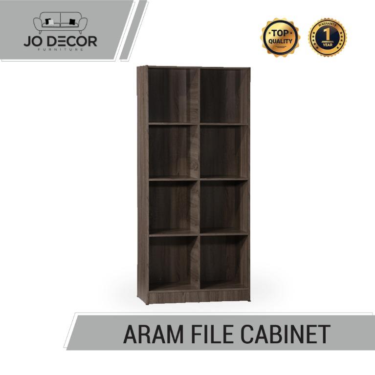 Jo Decor Aram 8c File Cabinet Display Cabinet Bookshelf Home Furniture Furniture On Carousell