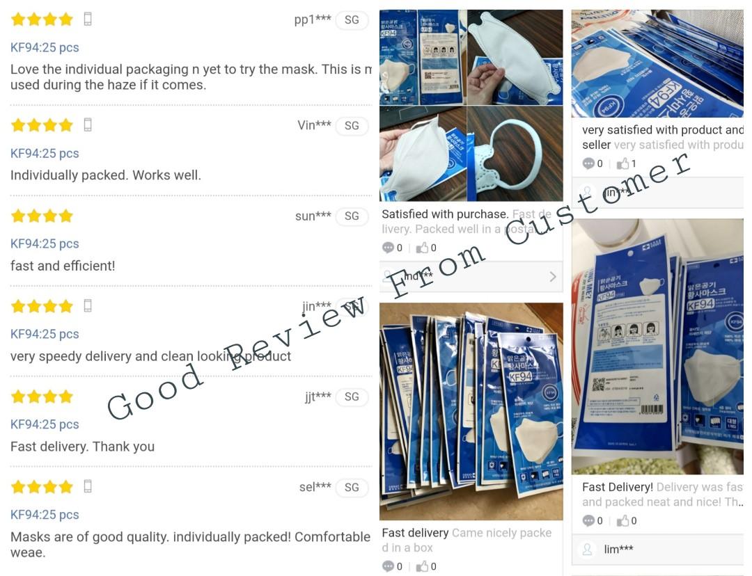 🛡KF94/N95🛡 Premium Earloop KF94/N95 Korea Face Masks 1pc Sealed Pack, Health & Nutrition, Face