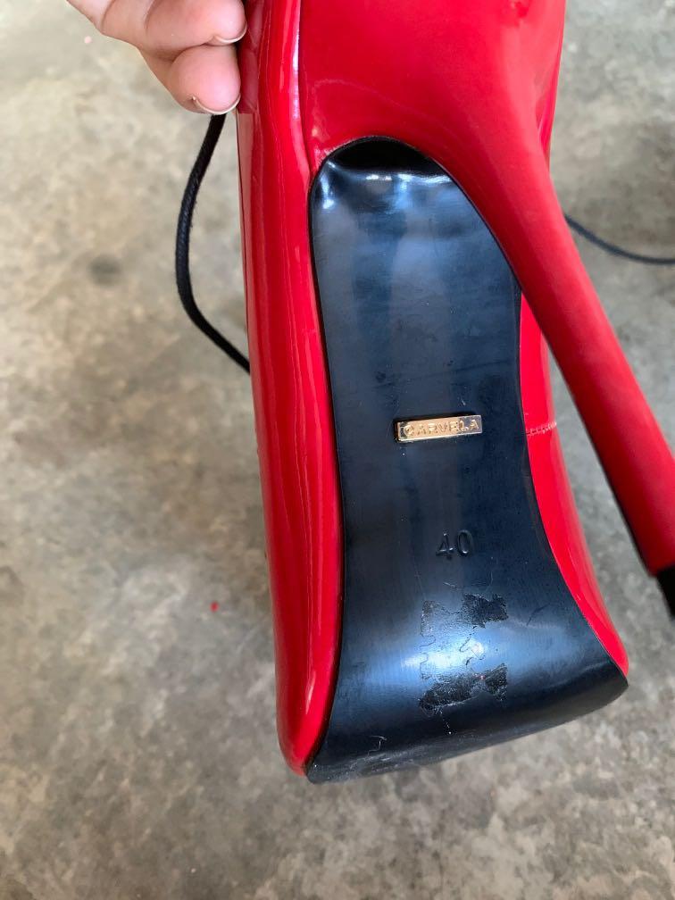 Kurt Geiger CARVELA Stiletto Leather Red Pumps