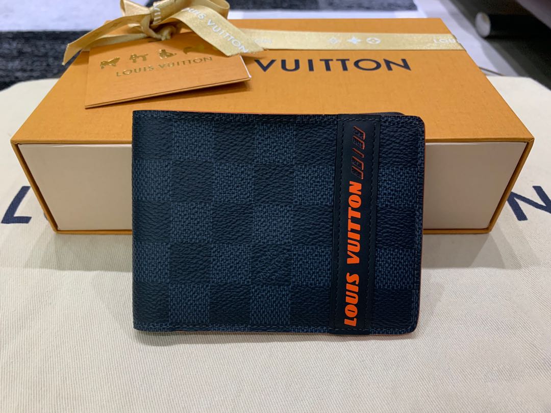 Louis Vuitton Damier Cobalt Canvas Multiple Bifold Wallet Louis
