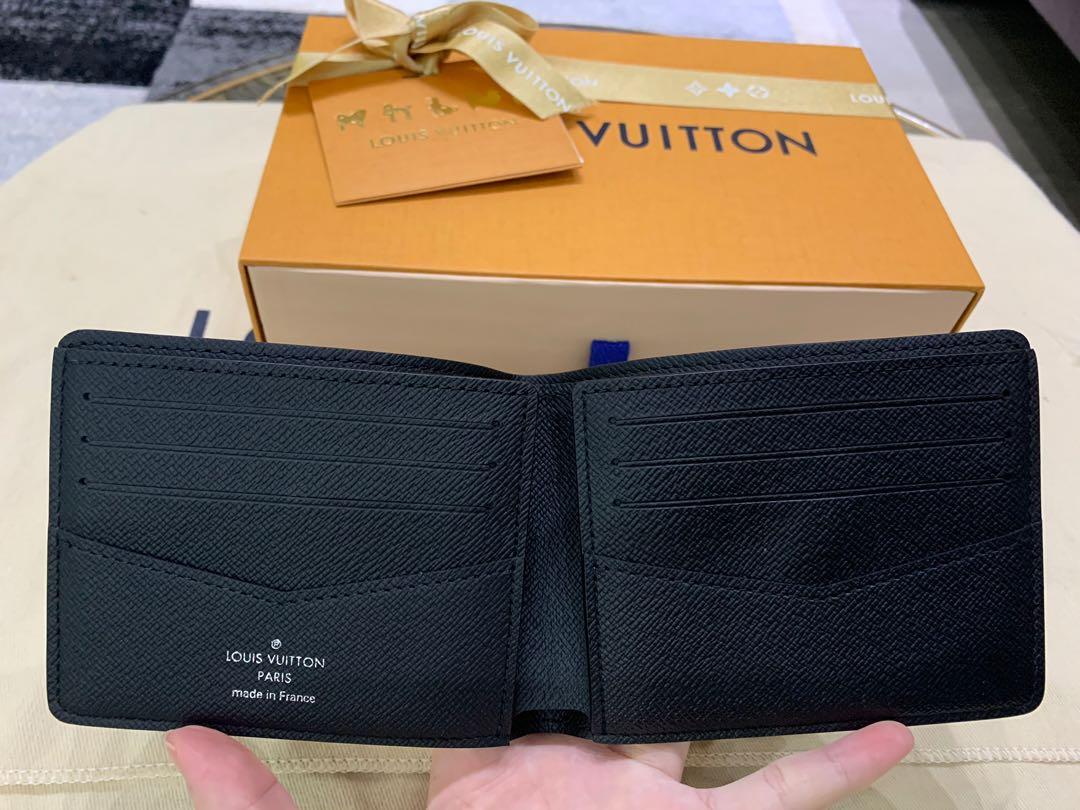 Louis Vuitton Blue Cloud Monogram Slender Wallet - SAVIC