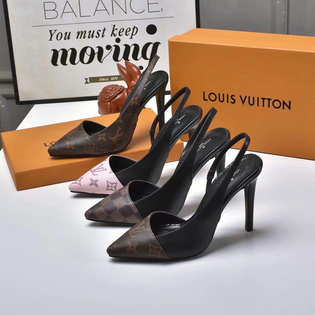 LV Heels Shoes, Women's Fashion, Footwear, Heels on Carousell