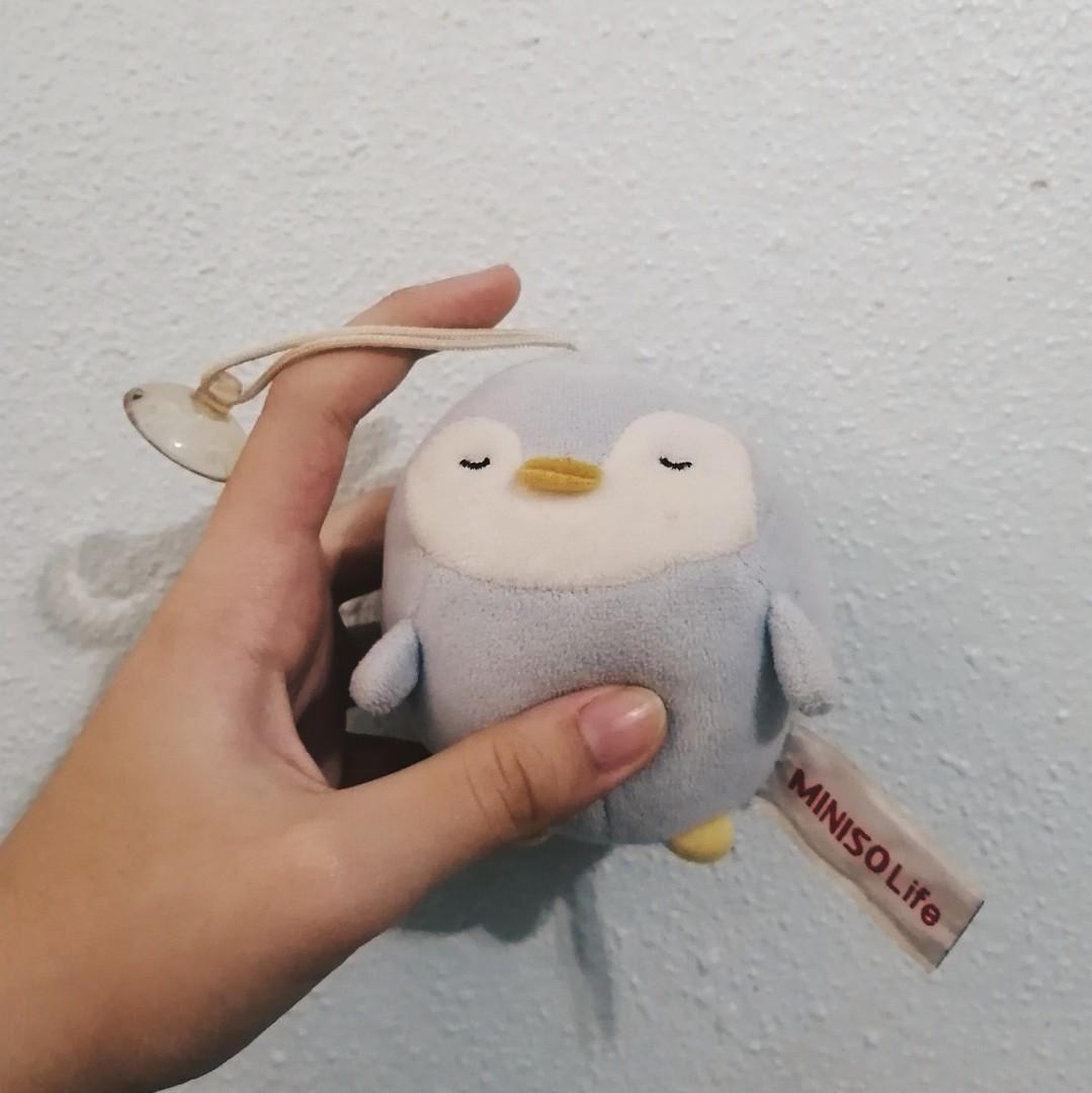 miniso penguin plush toy