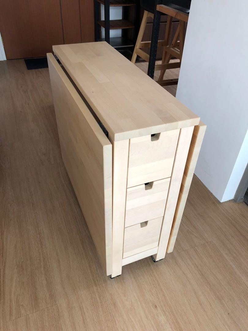 Modified Ikea Norden Gateleg Table Furniture Tables Chairs On Carousell