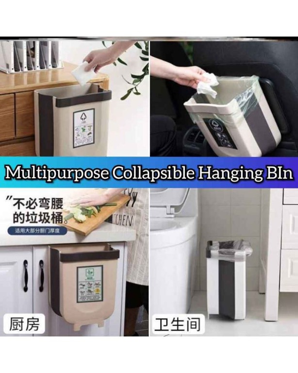 Multifunction Collapsible Hanging bin, Furniture & Home Living ...