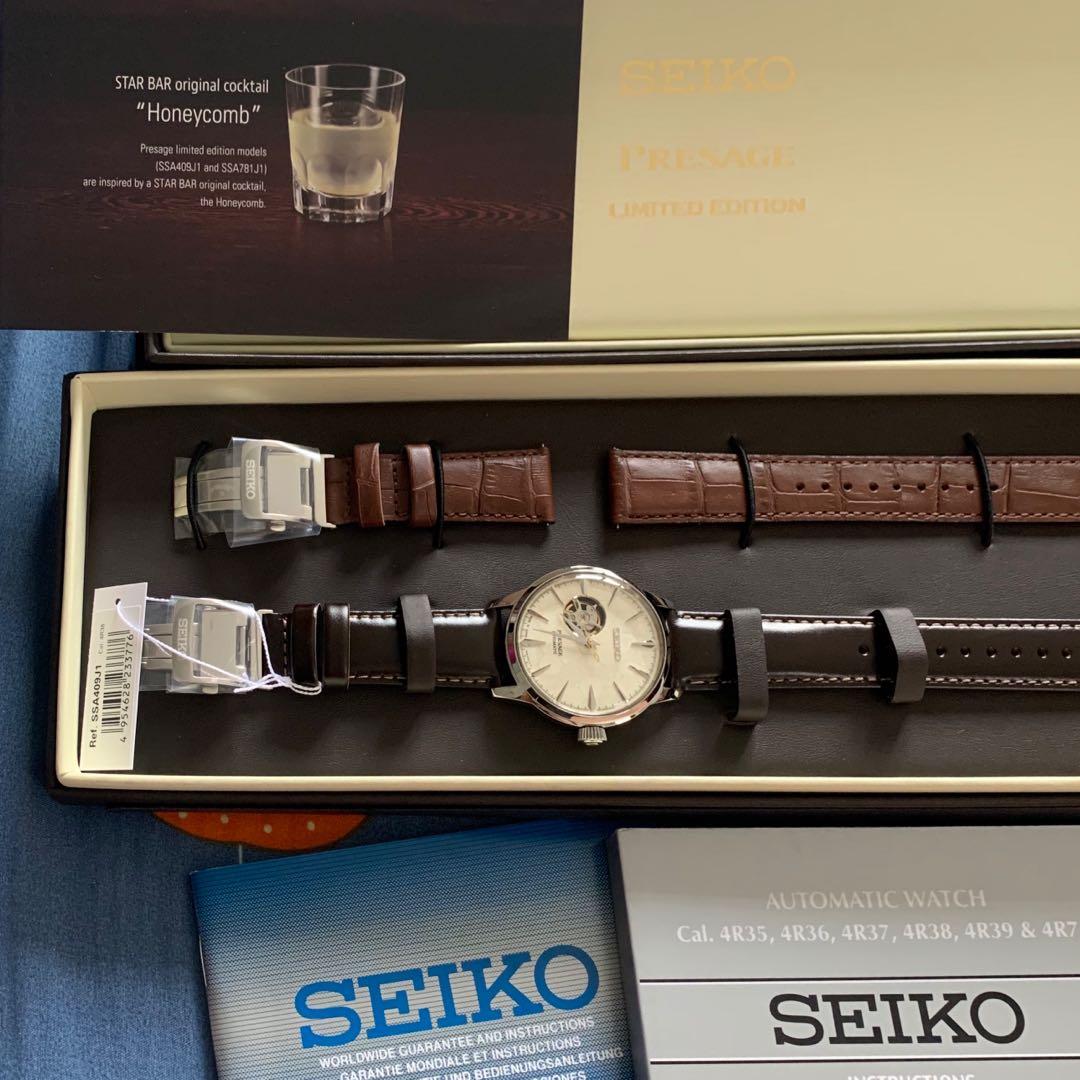 NEW Seiko Presage SSA409J1 Cocktail Time Star Bar Honeycomb Limited  Edition, Mobile Phones & Gadgets, Wearables & Smart Watches on Carousell