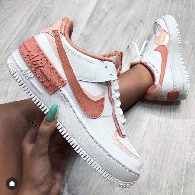 nike air force 1 coral 