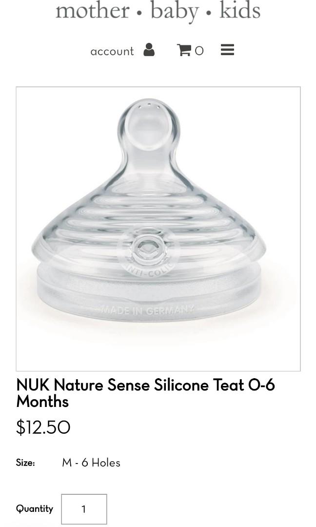 nuk nature sense latex