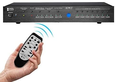 Remote controlled shop speaker selector