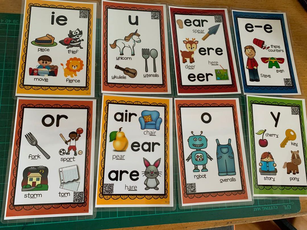 Phonics 英文拼音卡 興趣及遊戲 書本 文具 小說 故事書 Carousell