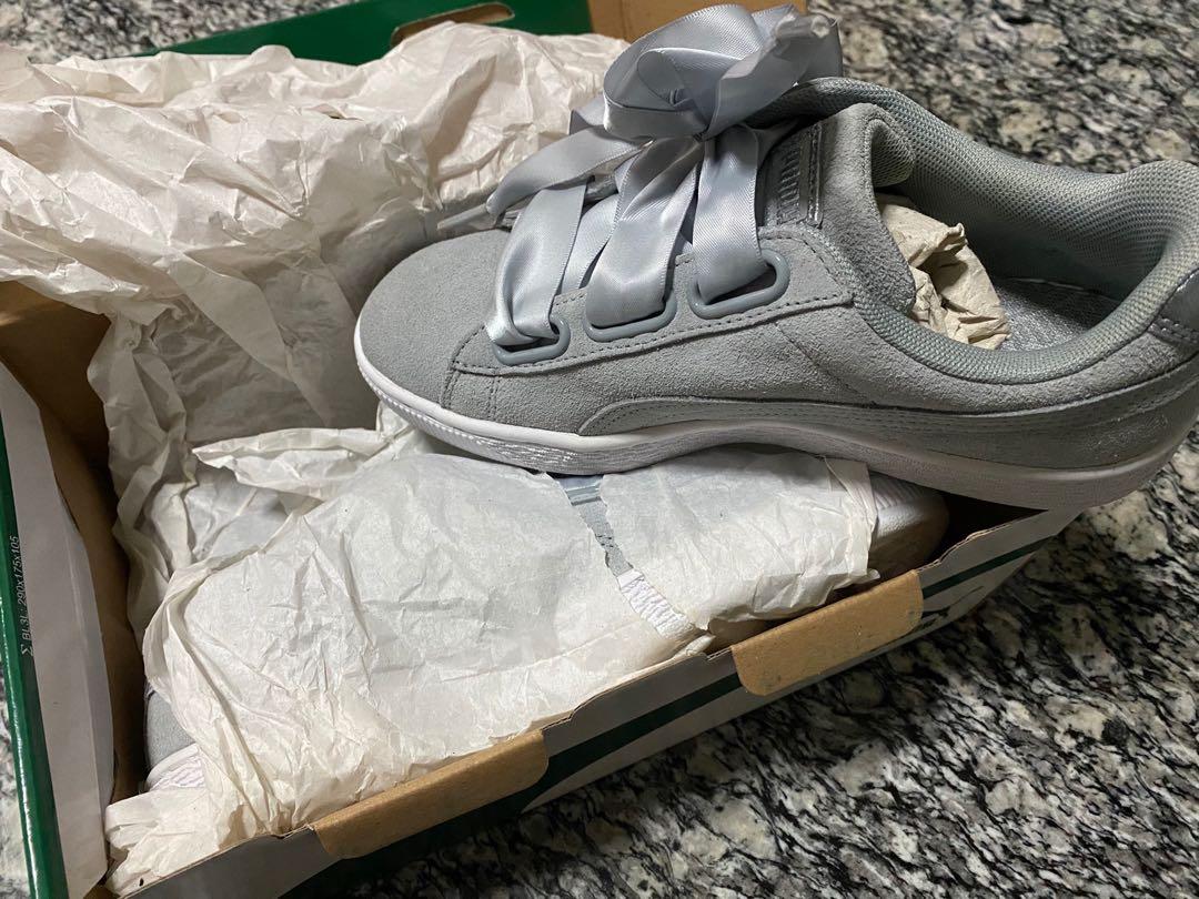 puma basket heart suede