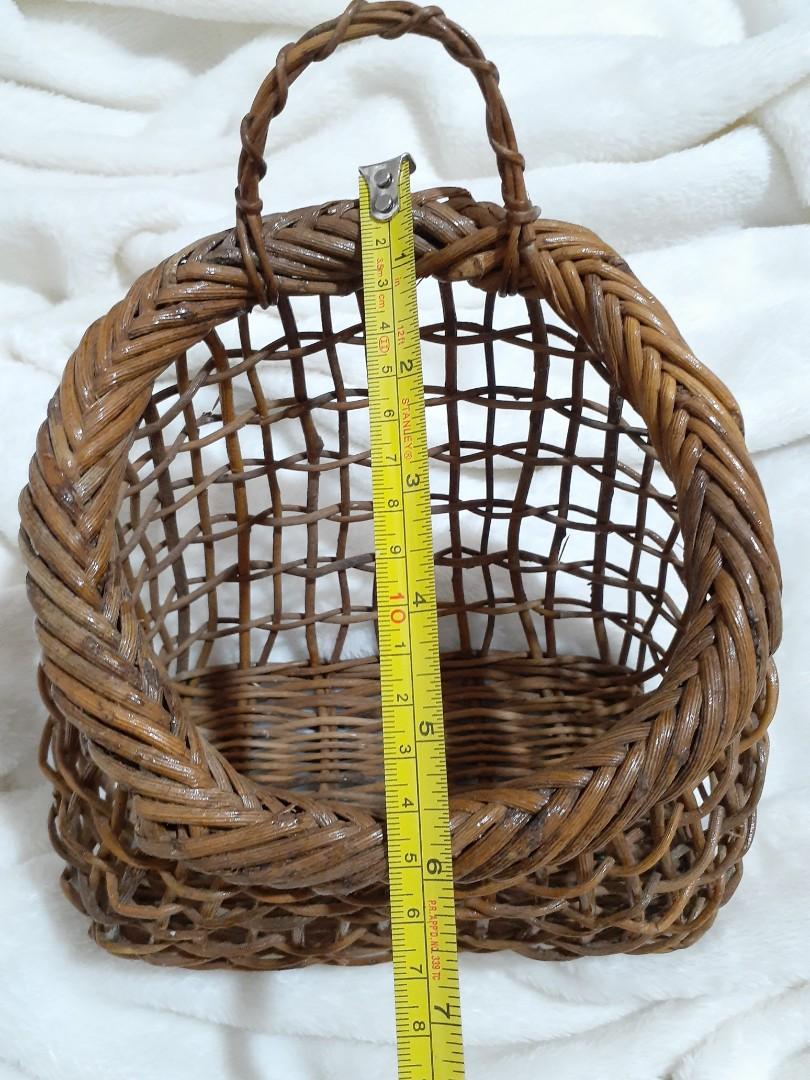 Sold Rattan Hanging Wall Planter Multipurpose Basket Home Furniture Home Tools And Accessories On Carousell