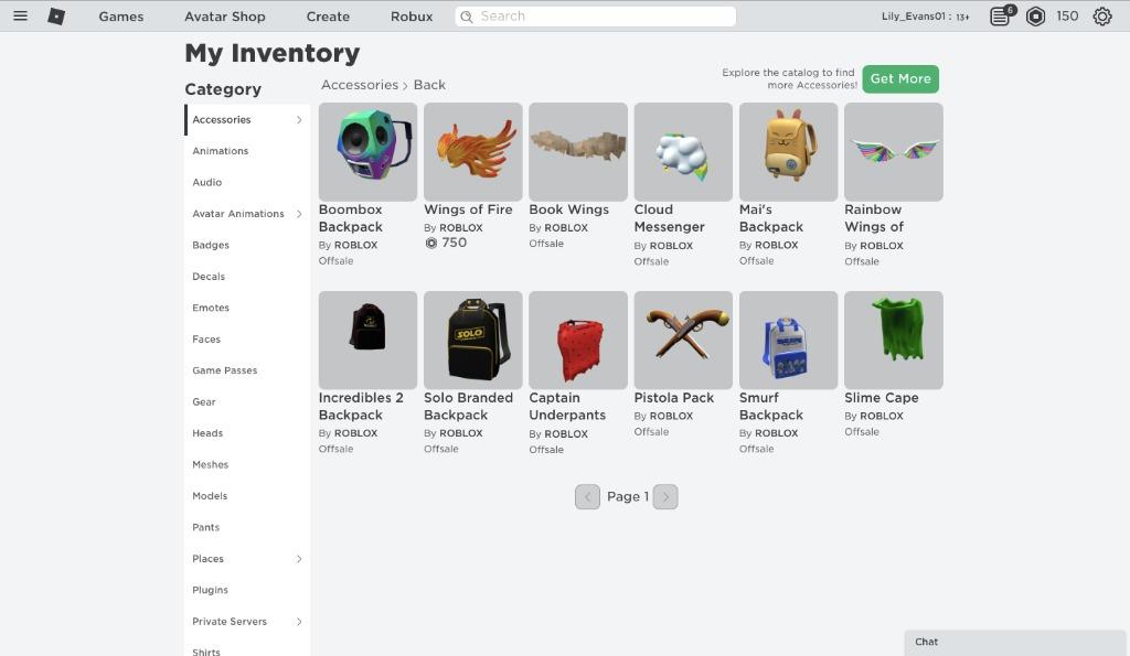Roblox Account Toys Games Video Gaming In Game Products On Carousell - how to get the boombox backpack in roblox mobile