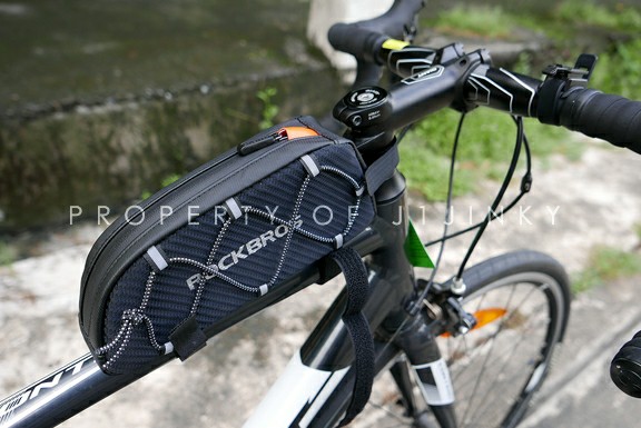 Rockbros Bicycle Frame Bag Pouch For Bicycle Frame Top Tube Bag Authentic Travel Essentials Outdoor Camping On Carousell
