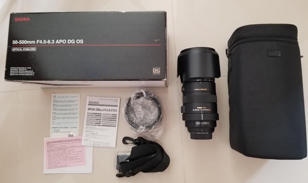 Sigma 50-500mm F4.5-6.3 APO DG OS (For Nikon AF D), 攝影器材, 鏡頭及裝備- Carousell Sigma 50-500mm F4.5-6.3 APO DG OS (For Nikon AF D), 攝影器材, 鏡頭及裝備- Carousell