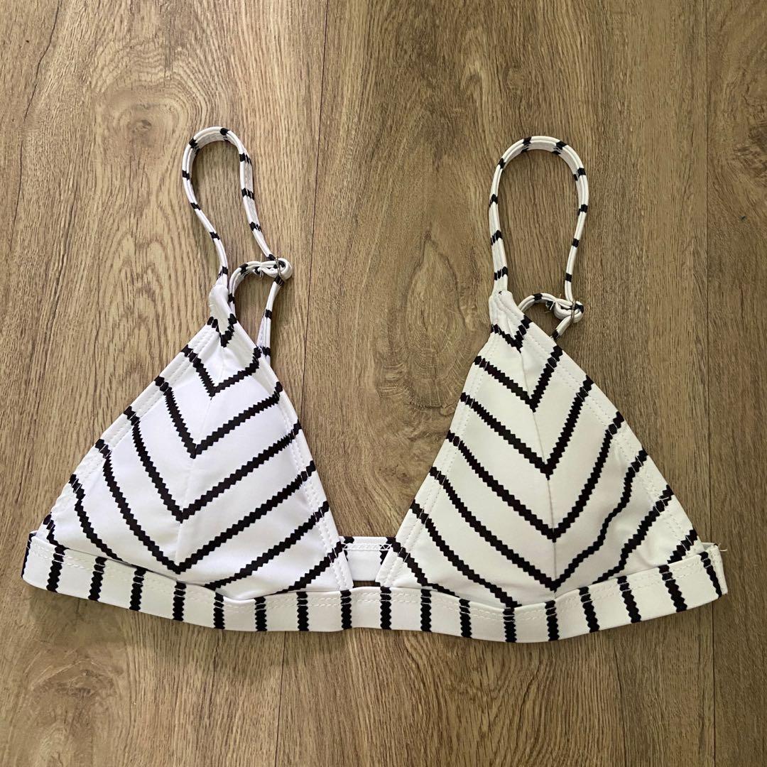 Striped bikini top Clearance