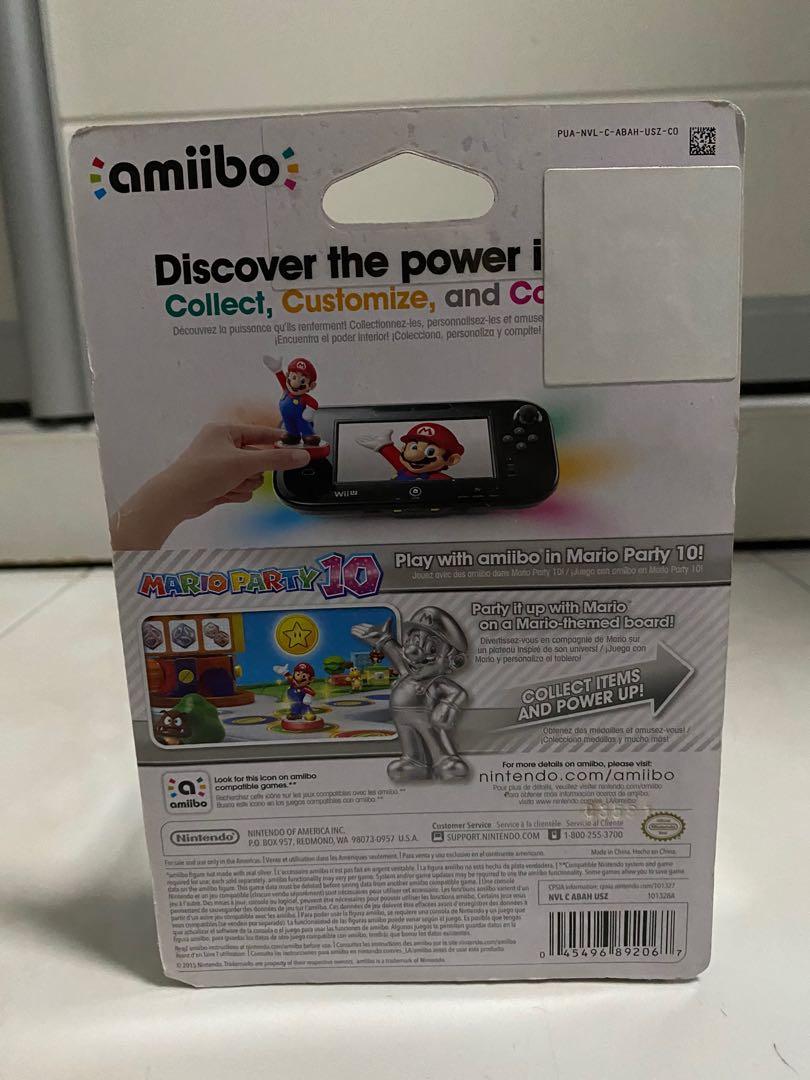 Super Mario Silver Mario Amiibo, Hobbies & Toys, Toys & Games on Carousell